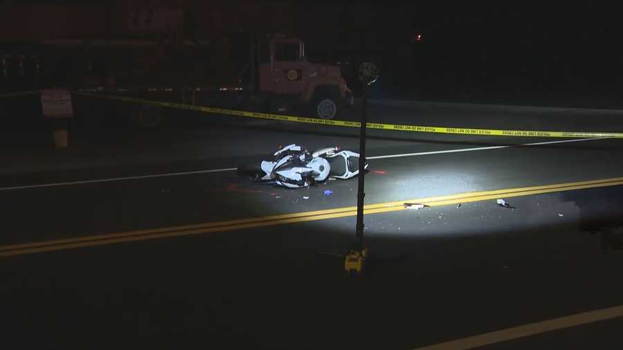 Car, motorcycle involved in deadly crash