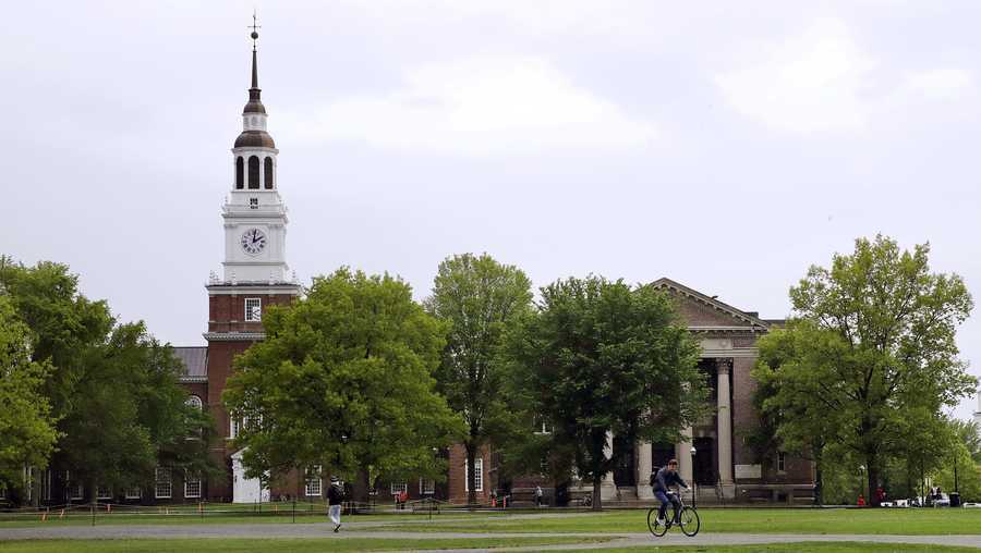 Dartmouth Students Return For The First Day Of Fall Classes