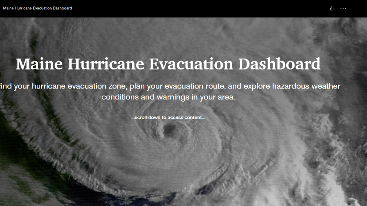 Maine launches new hurricane evacuation dashboard