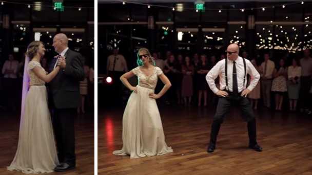 Epic Father Daughter Dance Brings The House Down [ 342 x 608 Pixel ]