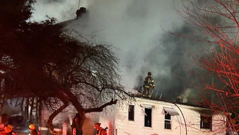 Crews Fight House Fire In Dauphin County, Pa.