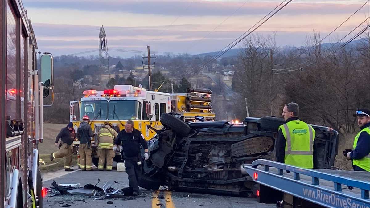 Photos Serious crash shuts down road in Dauphin County, PA