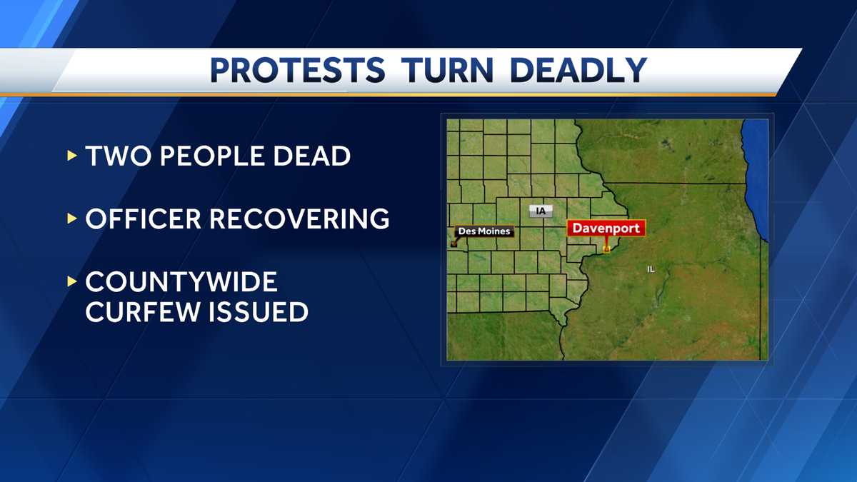 2 dead, police officer injured in Davenport - KCCI