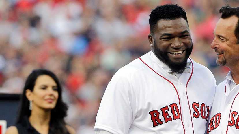 Wakefield and Ortiz Legends Boston Red Sox Thank You For The