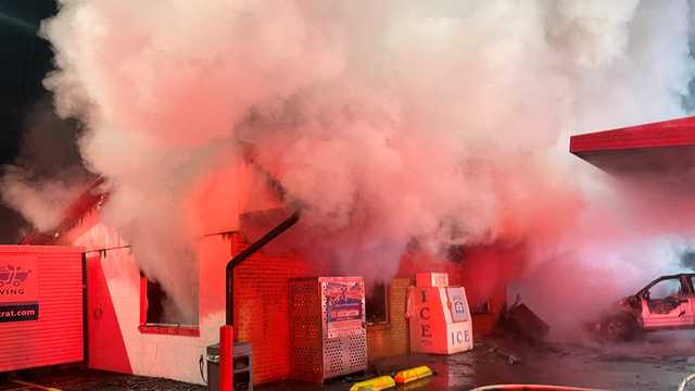 Davidson County: Gas station fire erupts after crash - Vimarsana News