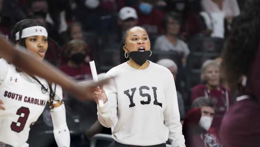 Dawn Staley is currently coaching in the biggest hoops game in the