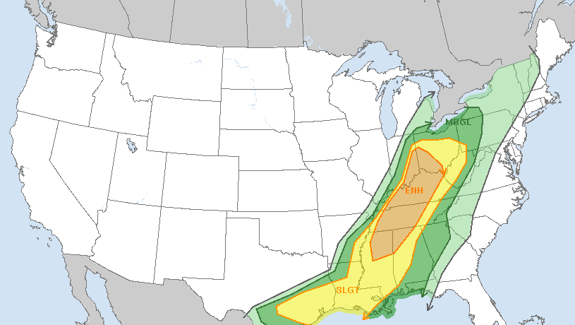 SPC Severe Weather Outlook Graphics