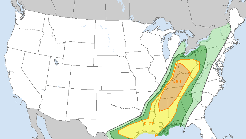 SPC Severe Weather Outlook Graphics