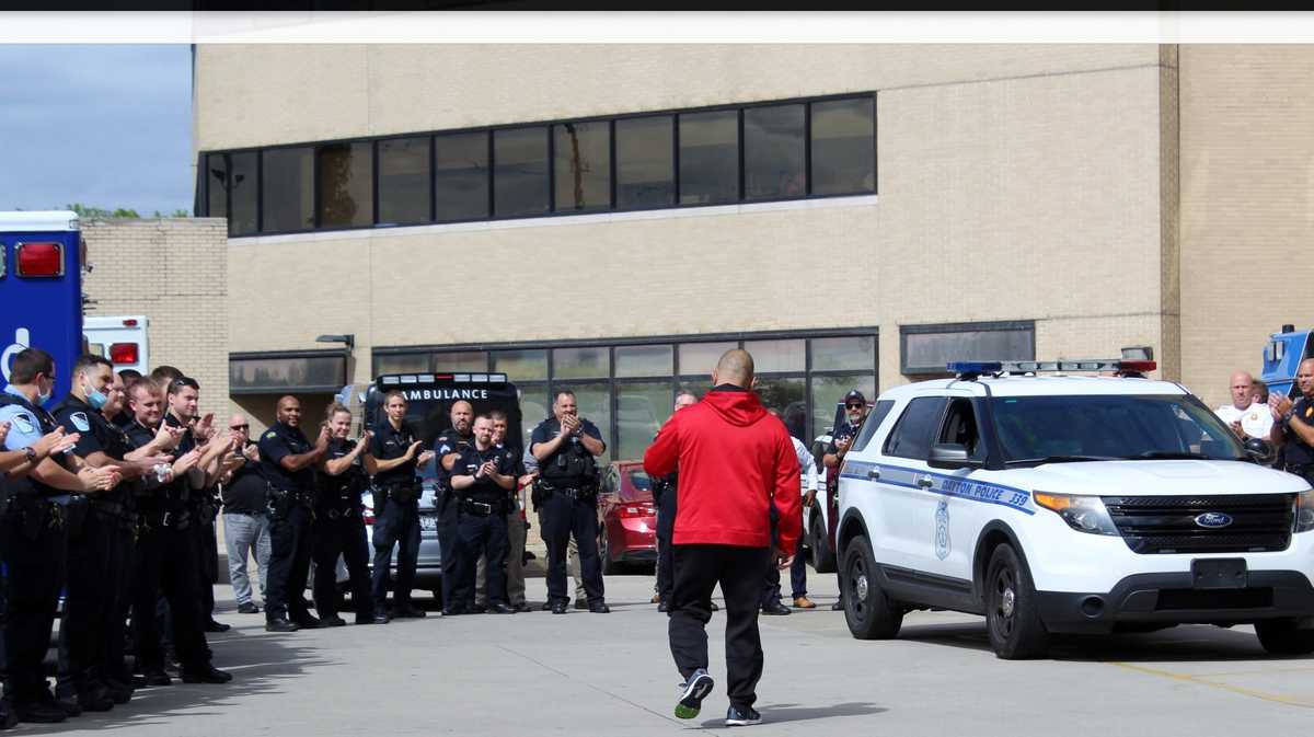 Dayton police officer shot during struggle released from hospital