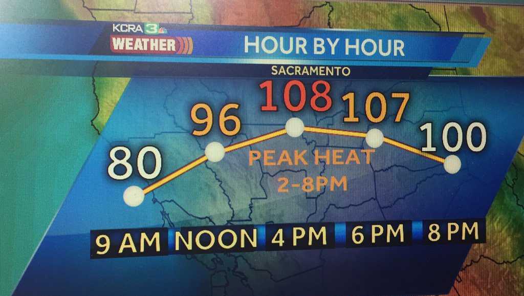 Sacramento could see 108° weather Wednesday