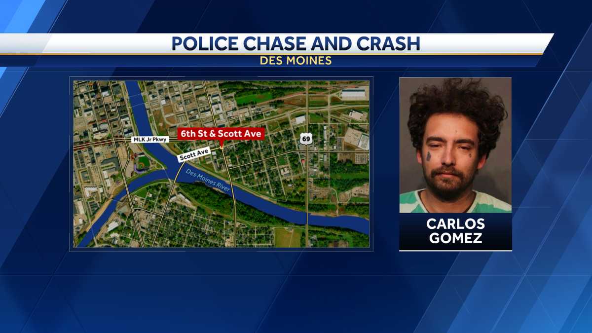 Des Moines man charged with eluding, leaving the scene of an accident ...