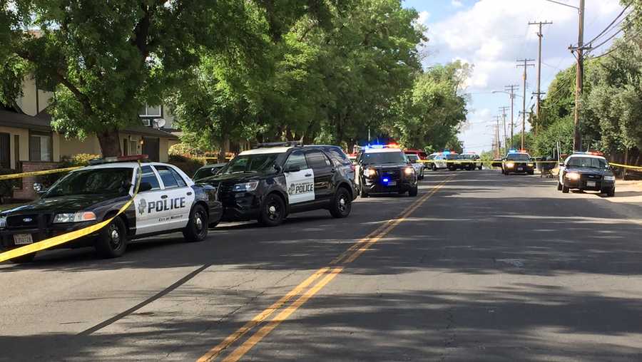 Officers investigate a double shooting in a Modesto neighborhood on Monday, June 12, 2017, the Modesto Police Department said.