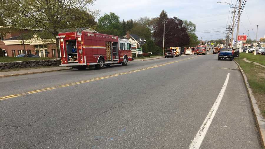 Crews investigate fire at Westbrook auto dealership