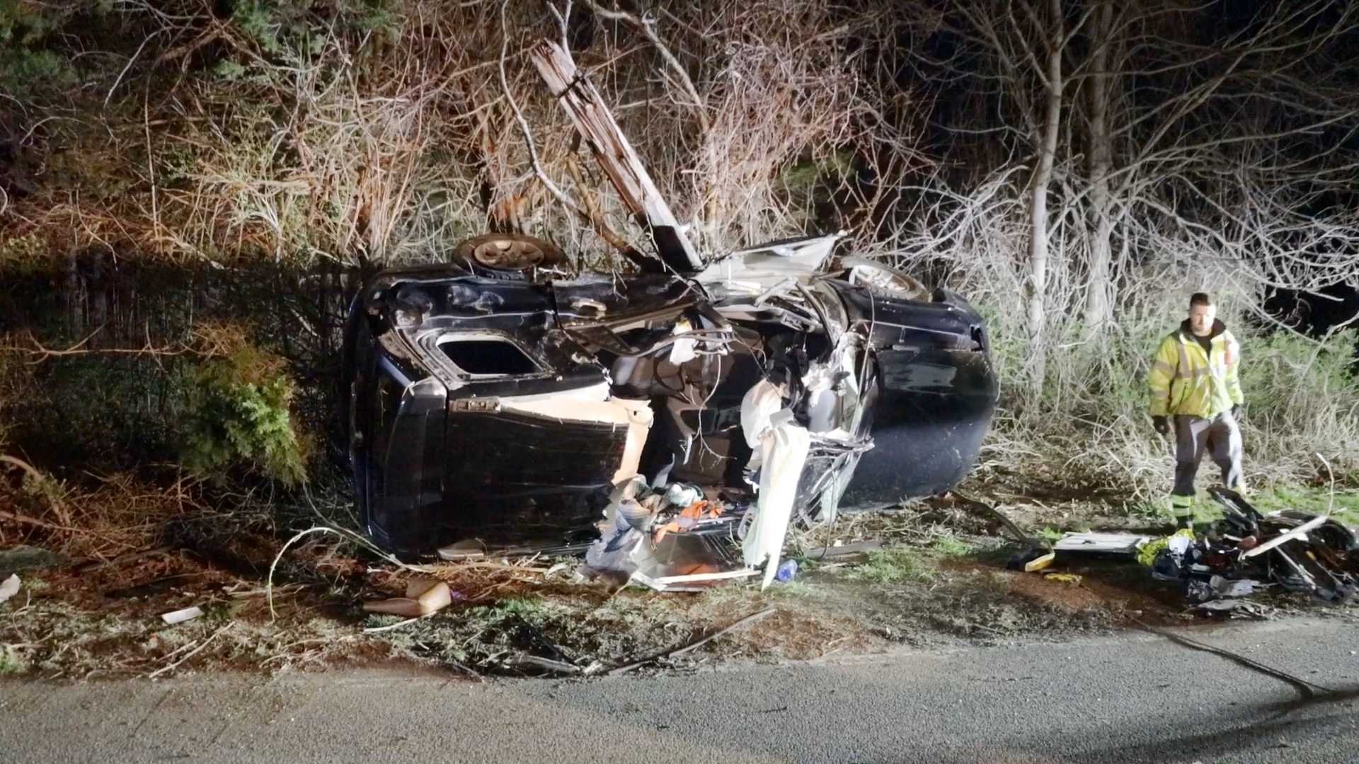 Driver killed in rollover crash in Centerville Massachusetts