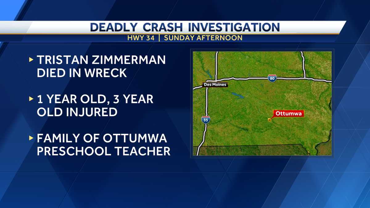 Ottumwa teacher, two children hospitalized with injuries after crash