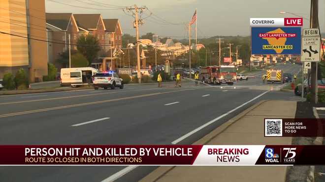 Volgens de noodhulpdienst is vanochtend in Lancaster County een man aangereden en gedood door een voertuig.