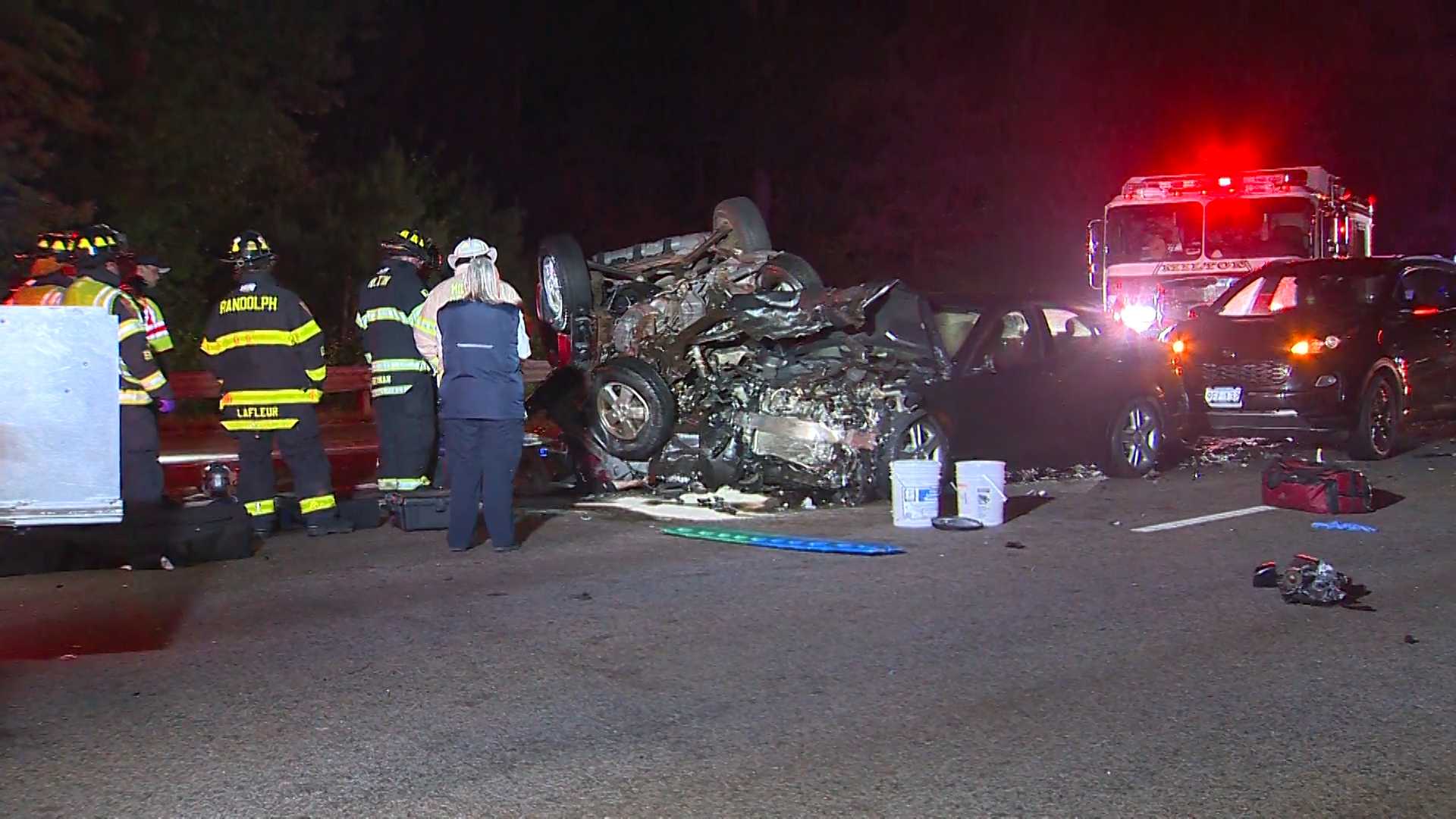 Person Killed In 4-car Crash Involving Wrong-way Driver On I-93