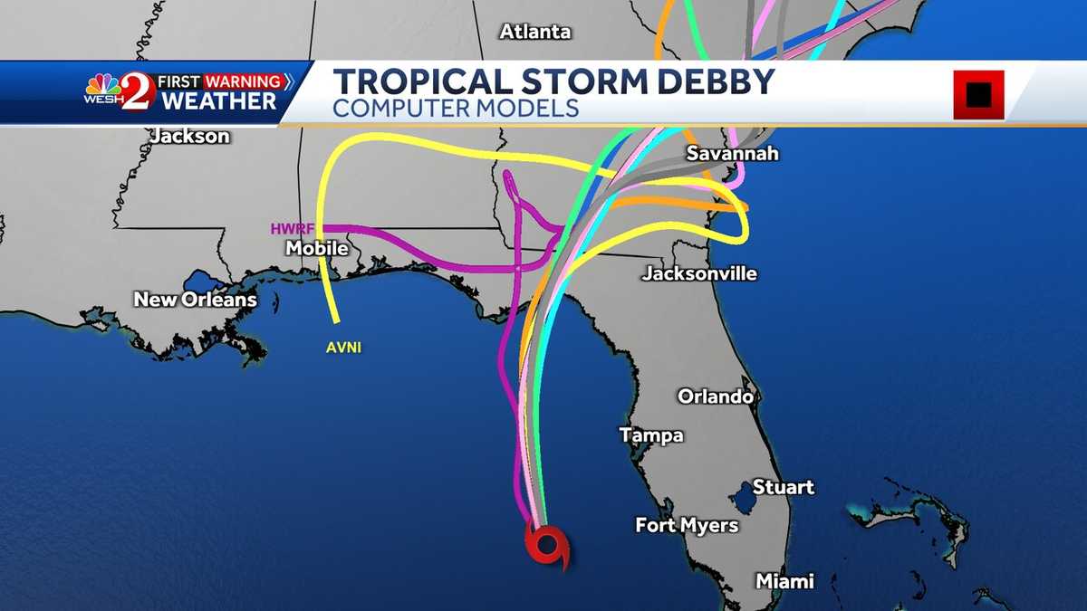 Hurricane Debby: Latest maps, models and paths