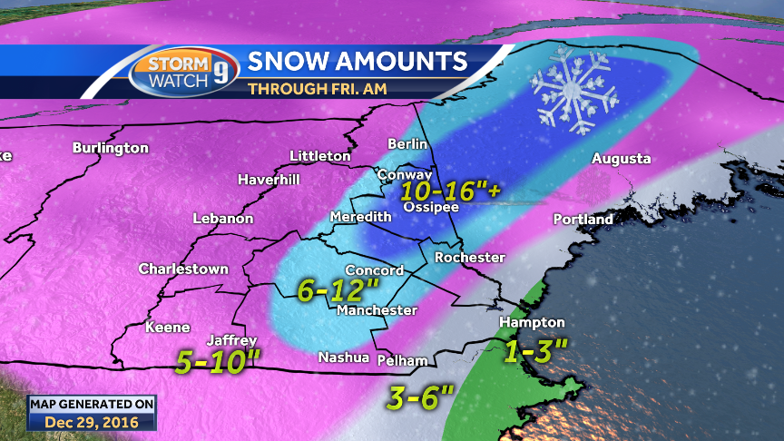 Storm brings heavy snow, rain, gusty winds to New Hampshire