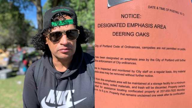 Homeless campsites cleared in Portland's Deering Oaks - Vimarsana News