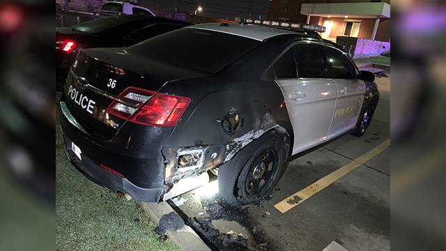 Del City FD: Man arrested, accused of setting police car on fire - KOCO