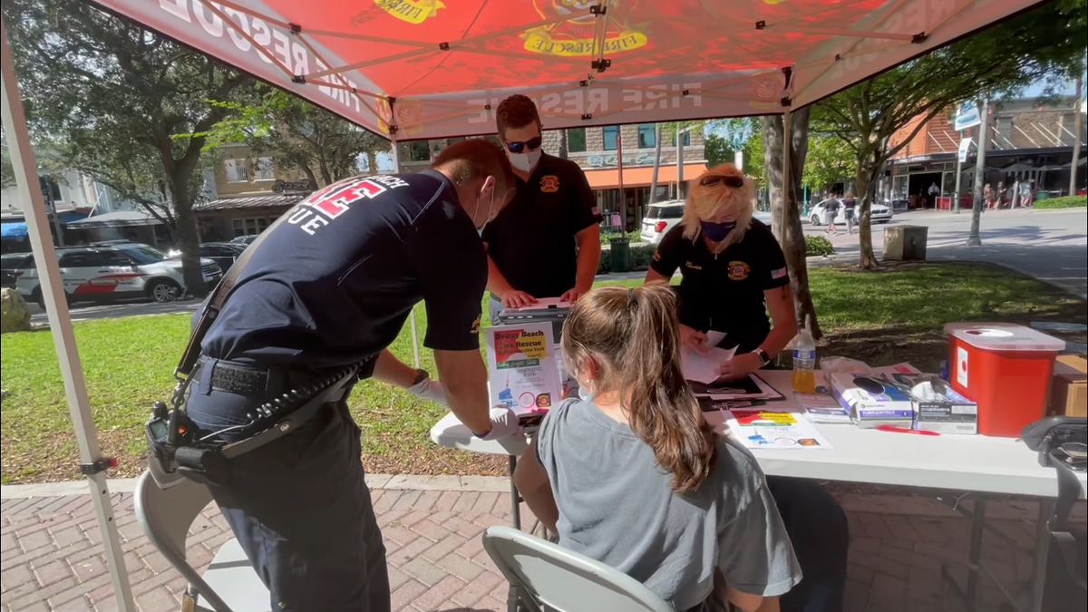 Delray Beach Fire Rescue brings vaccines to the public
