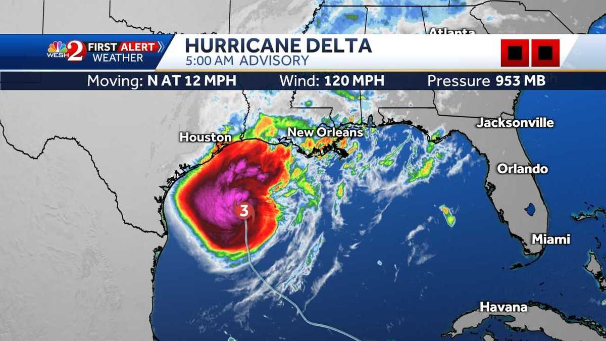 Tracking Hurricane Delta Louisiana Landfall Expected Friday 0514