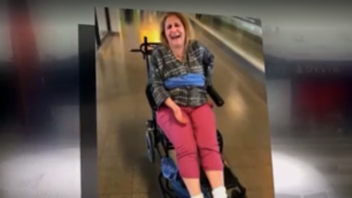 Disabled woman says Delta employees tied her to wheelchair