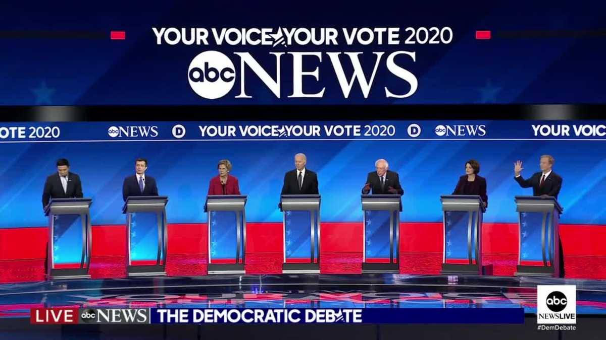 Watch 2020 Democratic presidential debate in New Hampshire