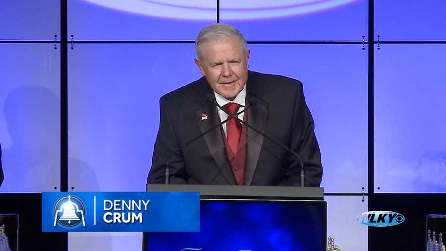Denny Crum wins a Bell Award denny crum