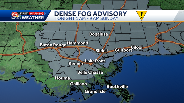Dense Fog Advisory Tonight 1AM to 9AM Sunday - Vimarsana News