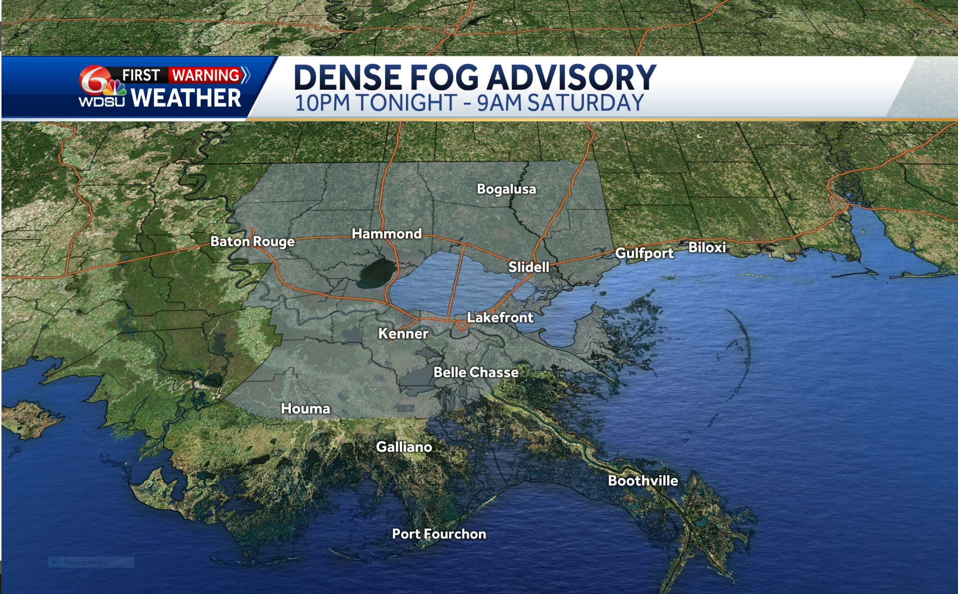 A Dense Fog Advisory Has Been Issued