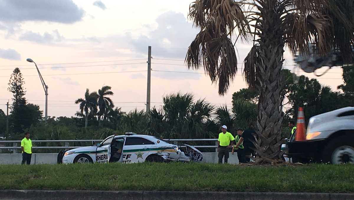 Palm Beach CO. Sheriff's Deputy involved in crash