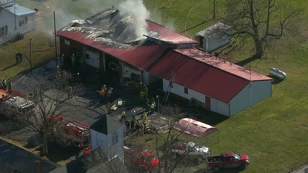 Fire breaks out at Deputy, Indiana, fire station