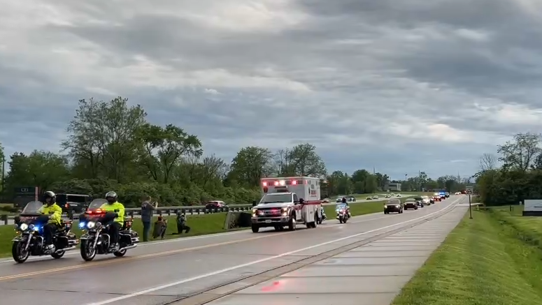 First responders hold procession for Hamilton County deputy who was hit ...
