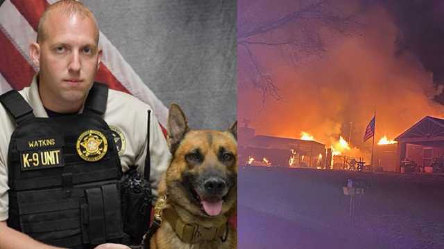 An Oklahoma deputy jumped into action, saving an elderly woman and her four dogs from a burning home in Wagoner County, according to the Wagoner County Sheriff’s Office.