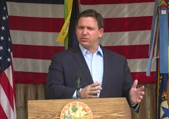 Governor Ron Desantis holds a press conference in Broward