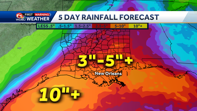 WPC 5-day precipitation forecast