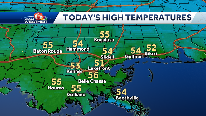 New Orleans forecast warmer weather