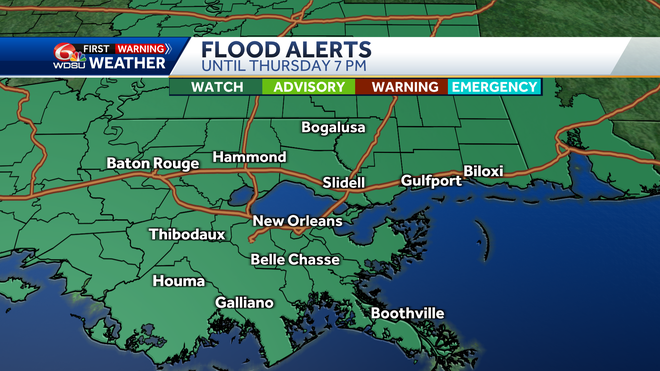 New Orleans Flash Flood Tornado threat increases