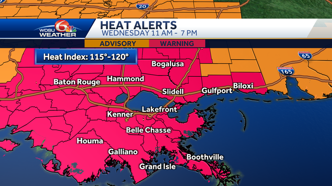 New Orleans forecast excessive heat warning excessive heat watch