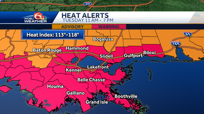 New Orleans forecast when will the heat break