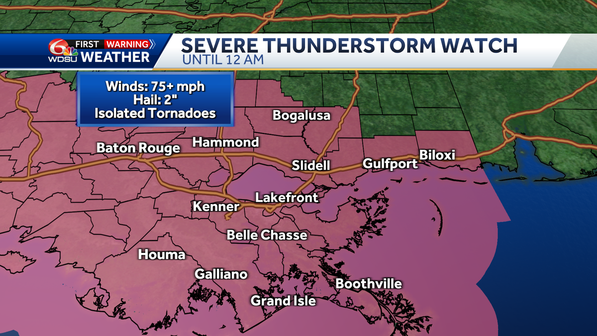 New Orleans could see flash flooding Monday night