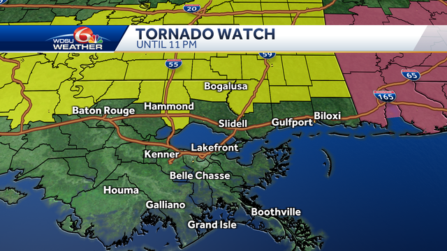 New Orleans tornado watch Northshore - Vimarsana News