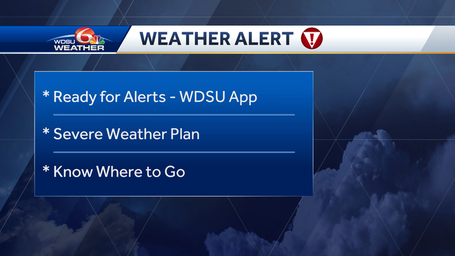 New Orleans severe storms tornadoes high winds