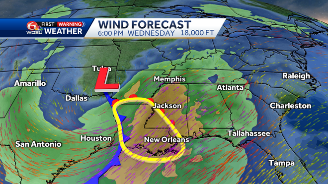 Government Flying Service forecasts winds at 500 meters