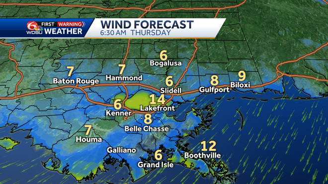 thursday morning winds