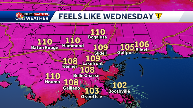 Wednesday heat index