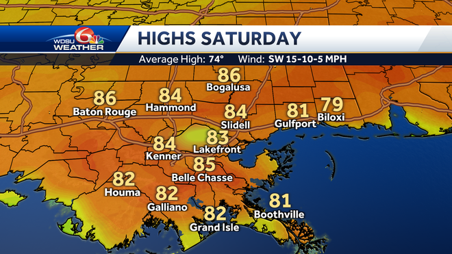 New Orleans weekend forecast storms severe weather