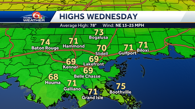 New Orleans coastal storm flooding heavy rain forecast